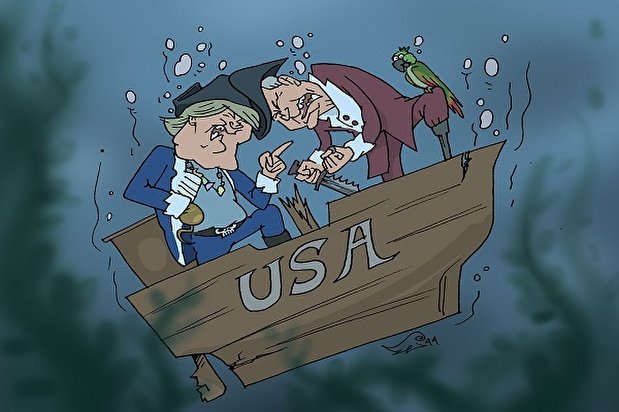 کاریکاتور | دزدان دریایی آمریکایی