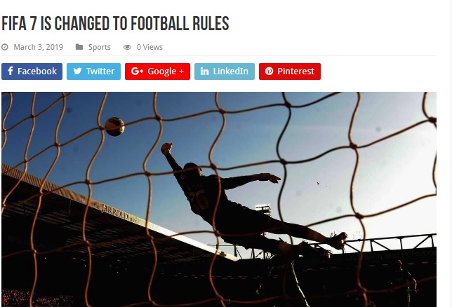 قوانین بازی فوتبال به دستور فیفا تغییر کرد