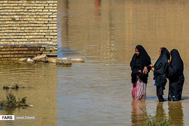 غرب اهواز به زیر آب رفت+تصاویر