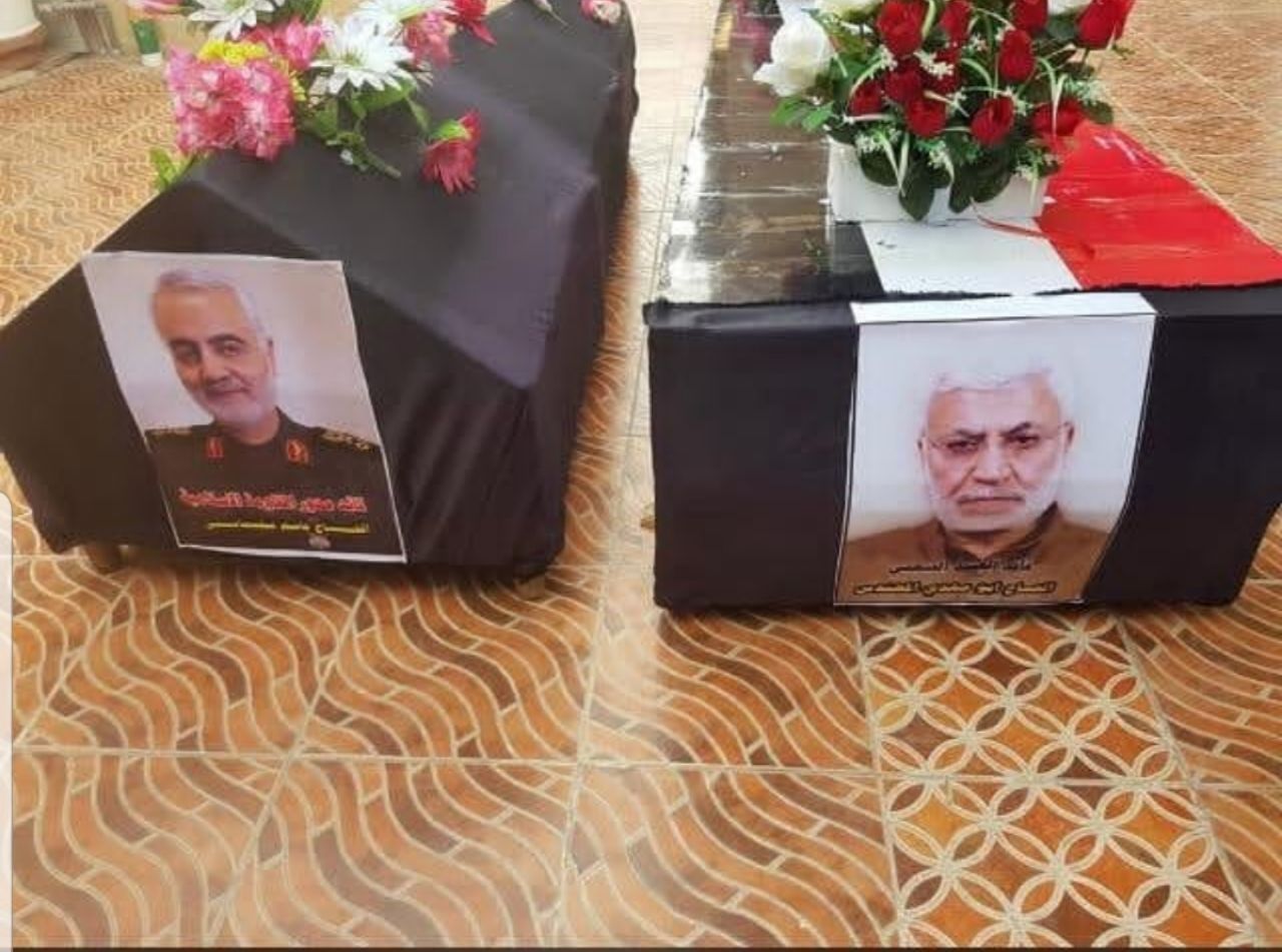 تصاویر جنازه سردار سلیمانی پس از شهادت در عراق