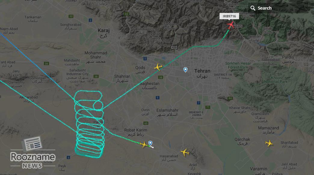 فوری/ نقص فنی هواپیمای مسافربری تهران استانبول در آسمان ایران + عکس