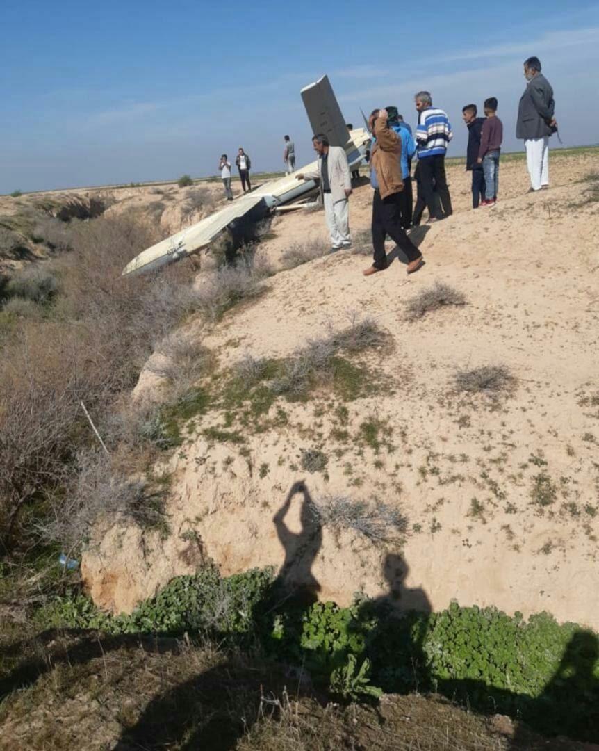 سقوط یک شیء‌ پرنده در اطراف ملاثانی خوزستان/ فیلم و عکس