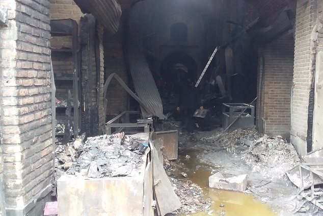 علت آتش سوزی بازار تبریز