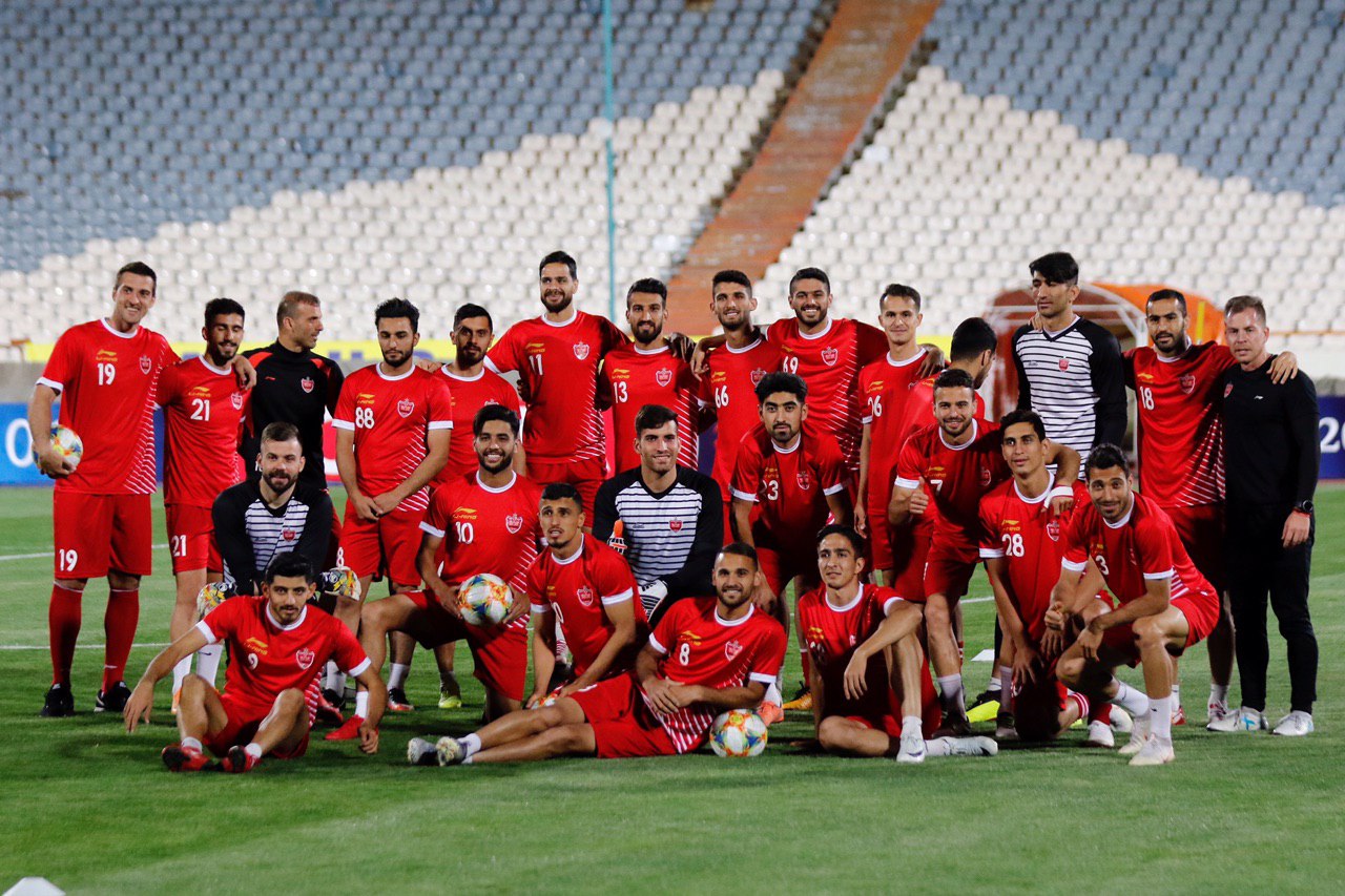 آخرین تمرین تیم فوتبال پرسپولیس پیش از دیدار با السد قطر+ تصاویر