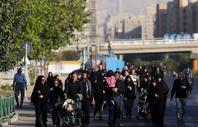 تصاویری از راهپیمایی جاماندگان اربعین در تهران