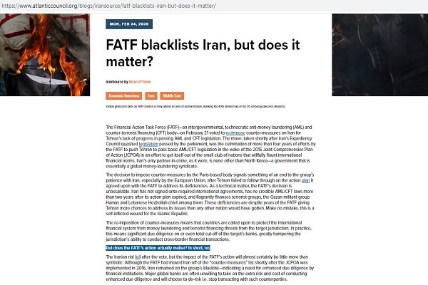 جایگاه FATF در تعاملات مالی ایران با جهان از دیدگاه اندیشکده‌های غربی+ فیلم
