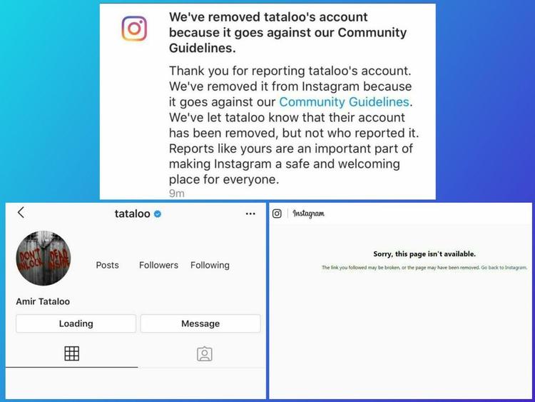 صفحه اینستاگرامی تتلو مسدود شد+ عکس
