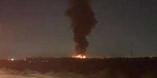 عکس و فیلم آتش سوزی کارخانه لبنیات میهن