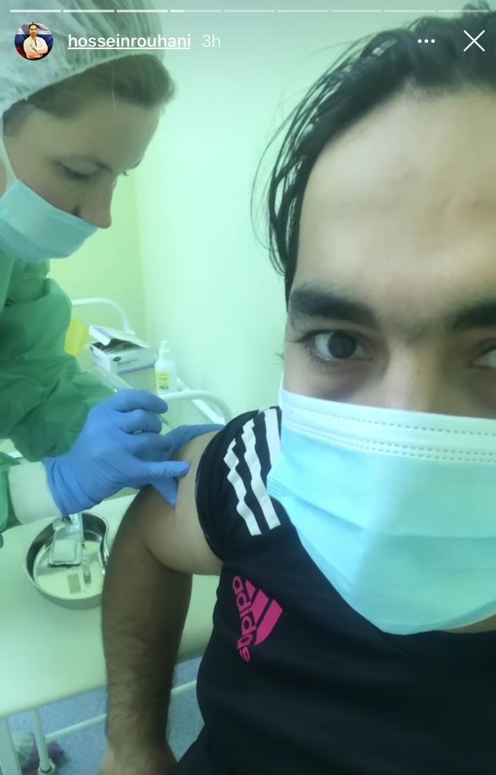 تزریق واکسن کرونا به یک کاراته کار ایرانی
