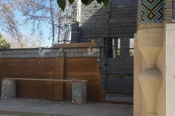 ساخت و ساز بدون مجوز «نرگس آبیار» در باغ عفیف آباد! + تصاویر
