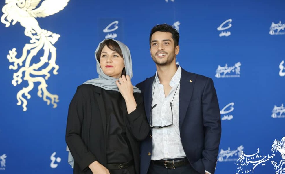ژست ساعد سهیلی و همسرش مقابل عکاسان+ عکس