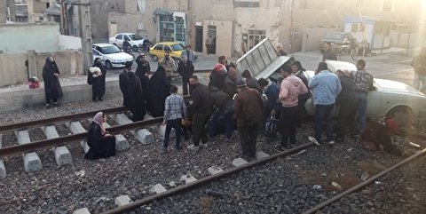 7 کشته و مصدوم در تصادف امروز قطار با وانت در ورامین تهران + عکس و فیلم