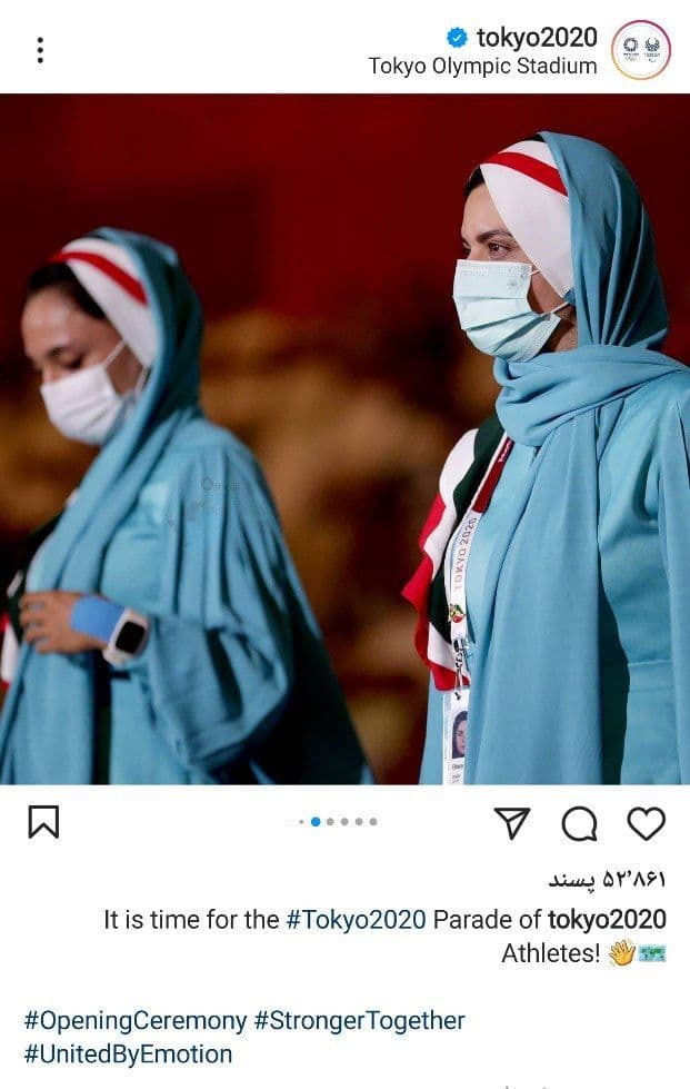 عکس دختران ایرانی در بین ۱۰ تصویر برگزیده کمیته برگزاری بازی های المپیک