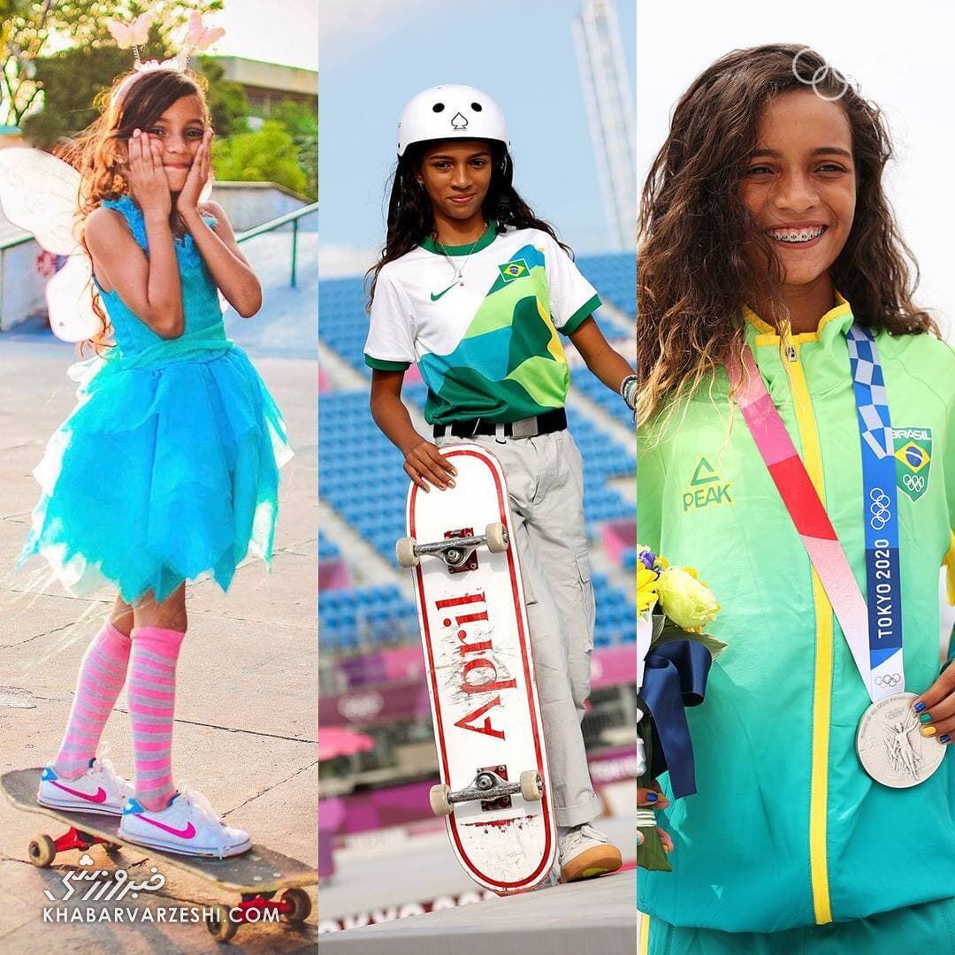 عکس| دختر ۱۳ ساله ای که مدال المپیک گرفت