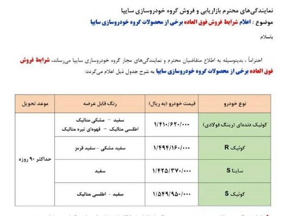 قیمت جدید خودرو های سایپا و ایران خودرو امروز 15 شهریور 1400 + اسامی برندگان سایپا با کد پیگیری و کد ملی