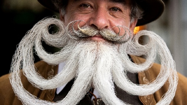 تصاویری جالب از رقابت مردان بر سر ریش و سبیل!