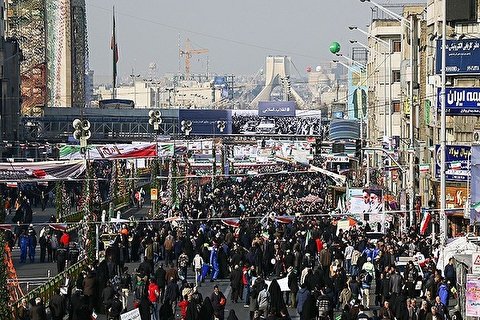 ۱۲ مسیر اصلی راهپیمایی یوم‌الله ۲۲ بهمن در تهران اعلام شد + جزئیات