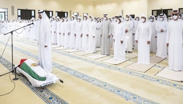 فیلم| مراسم خاکسپاری رئیس امارات