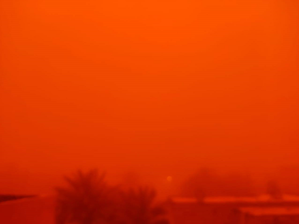 توقف پرواز‌ها در فرودگاه‌های بغداد و نجف به دلیل طوفان+ عکس و فیلم