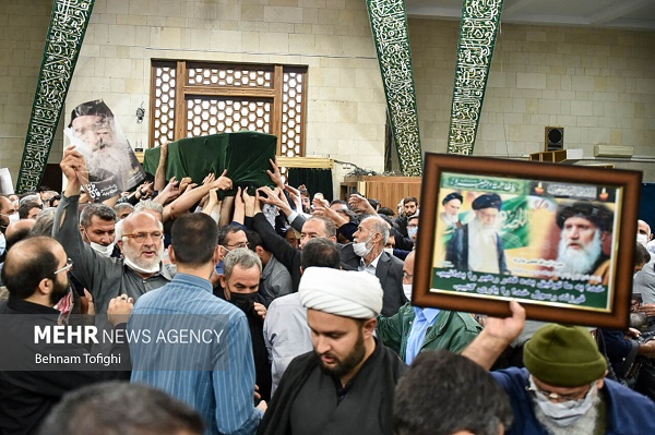مراسم تشییع پیکر آیت الله فاطمی نیا در تهران+تصاویر و فیلم