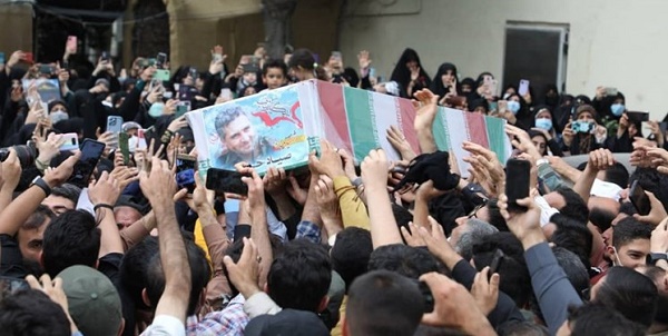 مراسم تشییع پیکر شهید صیاد خدایی+ تصاویر و فیلم