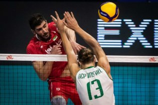 بازی والیبال ایران و بلغارستان