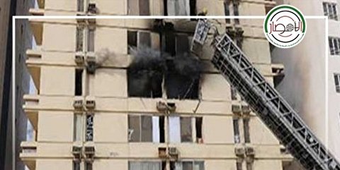 آتش سوزی در نزدیکی فرودگاه ابوظبی