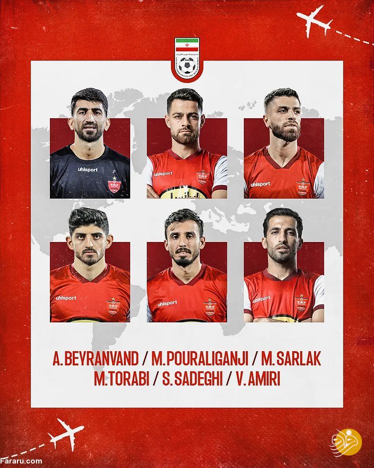پوستر باشگاه پرسپولیس برای ۶ بازیکن خاص+ عکس