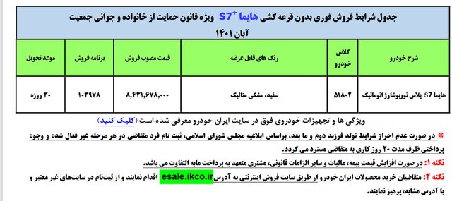 ثبت نام فروش فوری ایران خودرو بدون قرعه کشی امروز ۸ آبان ۱۴۰۱+ جزئیات ثبت نام هایما و قیمت