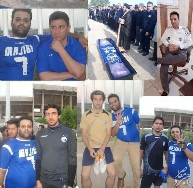 هوادار متعصب استقلال درگذشت / خاکسپاری با پرچم آبی‌ها + عکس