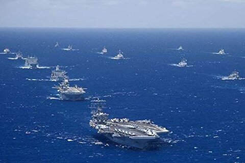 رزمایش دریایی متحدان آمریکا برای مقابله با کره‌شمالی