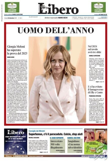 نخست‌وزیر زن ایتالیا «مرد سال» شد! + عکس