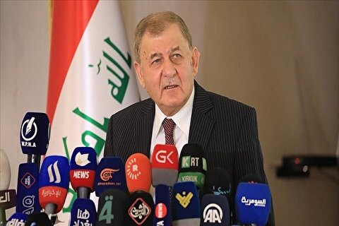 رئیس جمهور عراق: حل بحران‌های منطقه با گفتگو امکان پذیر است