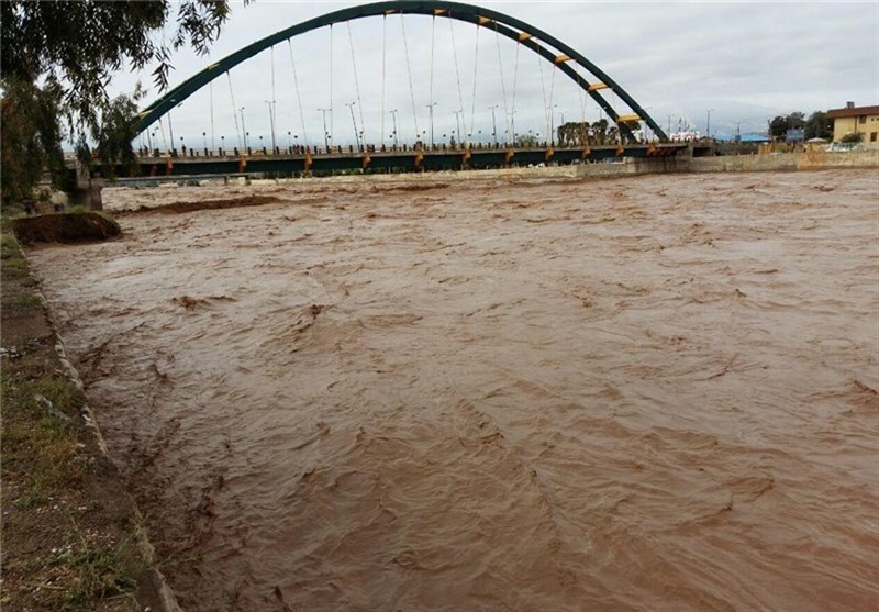 سیل روستای قره‌خوی دیواندره را زیر آب برد