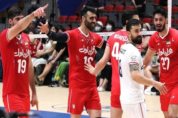 نخستین برد تیم ملی والیبال ایران در جام ملتها