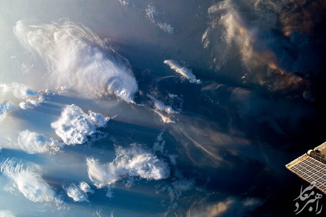 عکس / تصویر ناسا از تشکیل ابر‌ها بر فراز شمال آفریقا