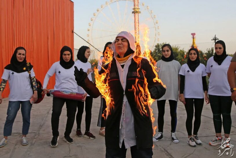 عکس / آموزش زنان بدلکار ایرانی