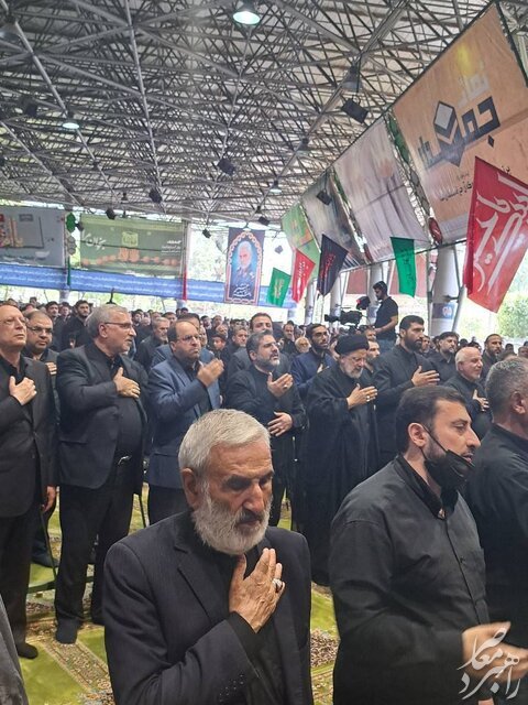 حضور رئیسی در اجتماع عزاداران حسینی در مصلای نماز جمعه دانشگاه تهران + عکس