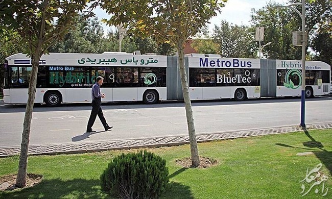 تصویری از اولین متروباس در پایتخت