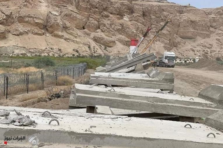 عراق در مرز با سوریه احداث دیوار امنیتی را شروع کرده است+ تصاویر