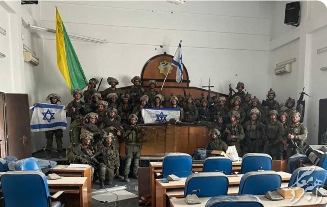 پارلمان غزه در اشغال نیرو‌های اسرائیل + عکس