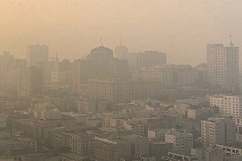 هوای تهران در مرز آلودگی امروز ۲۰ فروردین ۱۴۰۳