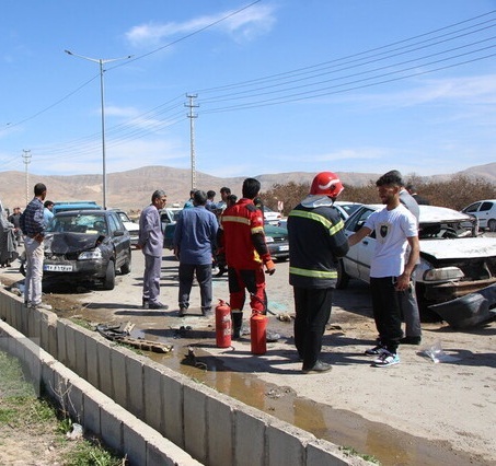 واژگونی ۲ خودرو در تبریز ۲ کشته و مصدوم برجای گذاشت
