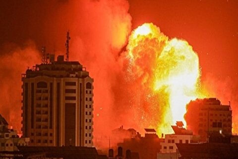 بمباران شدید شمال غزه از سوی جنگنده های رژیم صهیونیستی