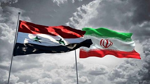 پرچم سوریه به نشانه همدردی با ملت و دولت ایران نیمه برافراشته شد+عکس
