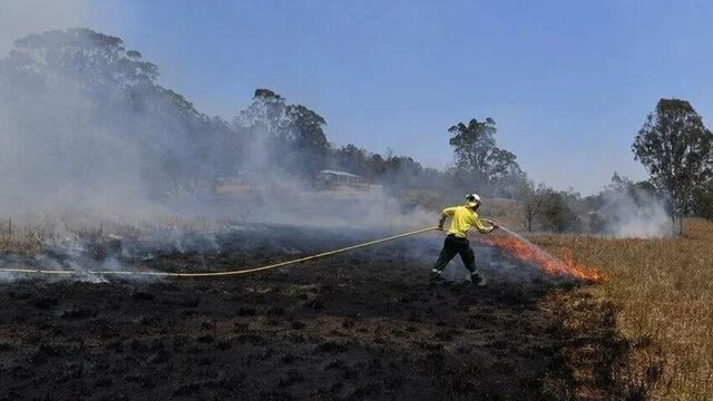 وقوع آتش‌سوزی در جنگل‌های کبیرکوه