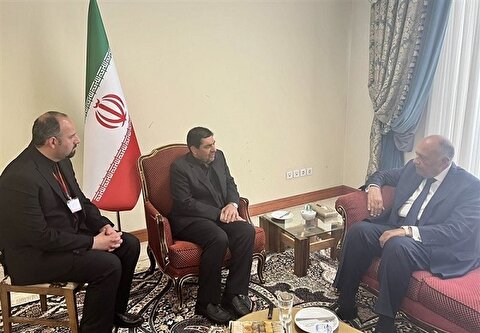 سامح شکری وزیر خارجه مصر که برای اولین‌بار به ایران آمده است، به محمد...