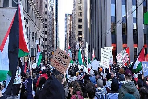 اعتراضات گسترده حامیان فلسطین در لندن
