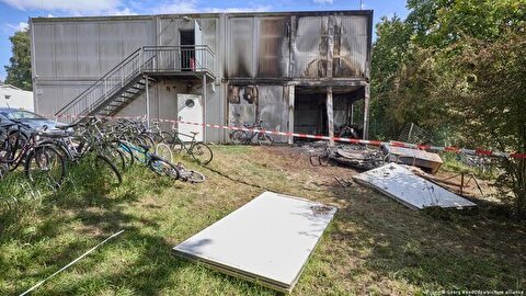 یک کشته و ۲۰ مجروح براثر آتش‌سوزی عمدی در سکونتگاه پناهجویان آلمان