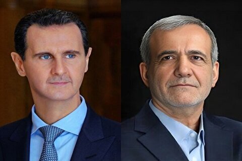 گفتگوی تلفنی بشار اسد با رئیس جمهور منتخب ایران